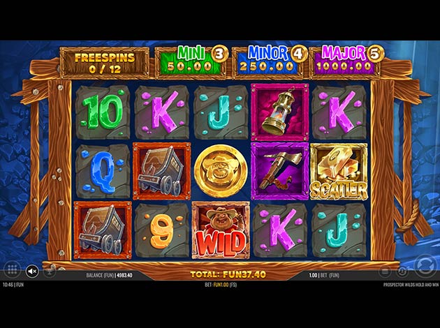 Prospector Wilds: Hold and Win Slot Game Mobile Screenshot Image