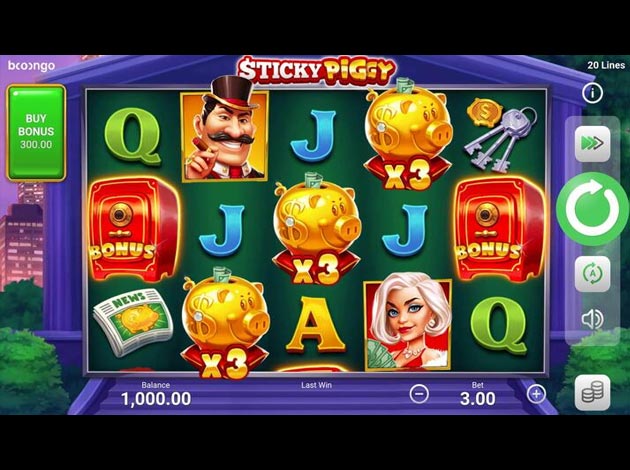 Sticky Piggy Mobile Slot Game Screenshot Image