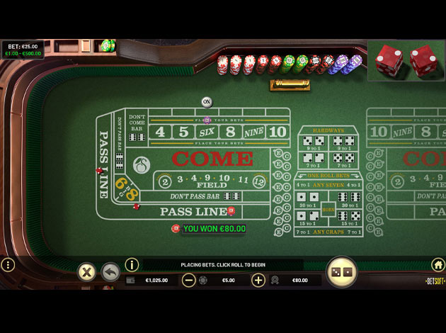 Craps Table Game mobile screenshot image