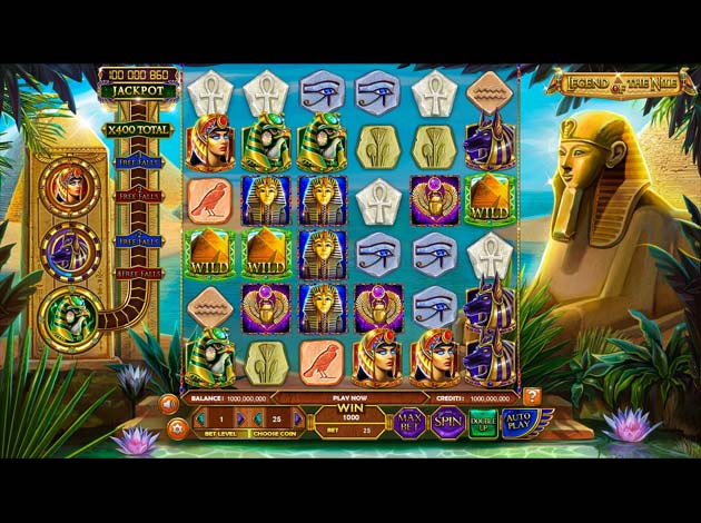 Legend of the Nile Mobile Slot Game Screenshot Image