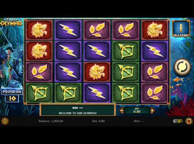 Take Olympus Slot Game Screenshot Image