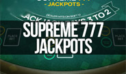 Betsoft Supreme 777 Jackpots Blackjack Table Game Thumbnail Image