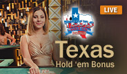 Evolution Live Casino Texas Hold'em Bonus
