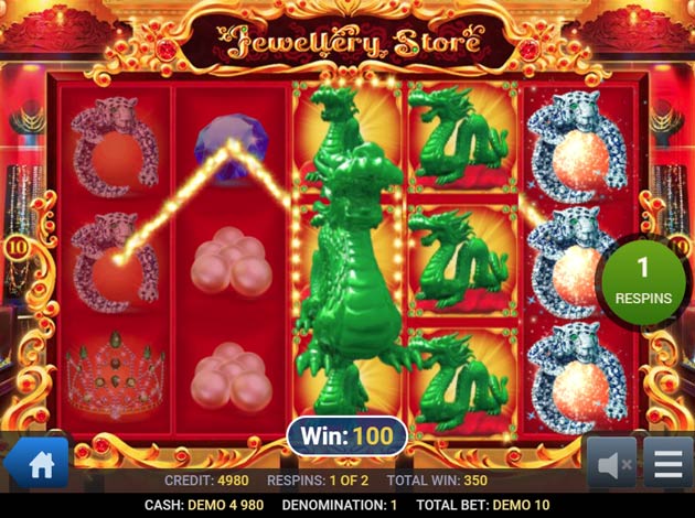 Jewellery Store mobile slot game
