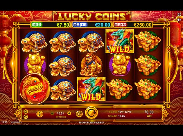 Gameart Lucky Coins mobile slot screenshot image