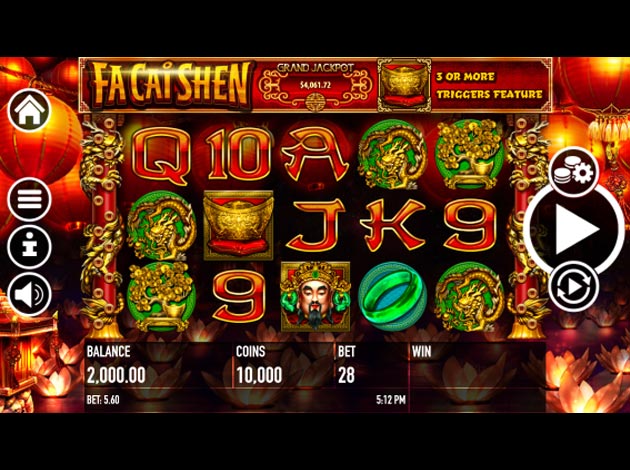 Fa Cai Shen mobile Slot game screenshot image