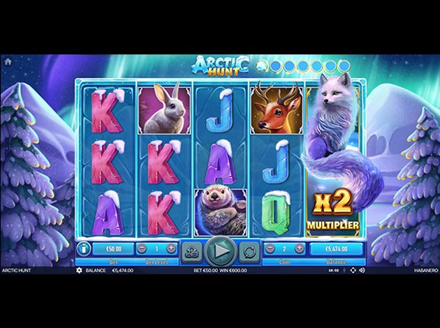 Arctic Hunt Mobile Slot Game Screenshot Image