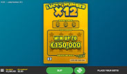 Lucky Numbers x12 Scratch Card Screenshot Image