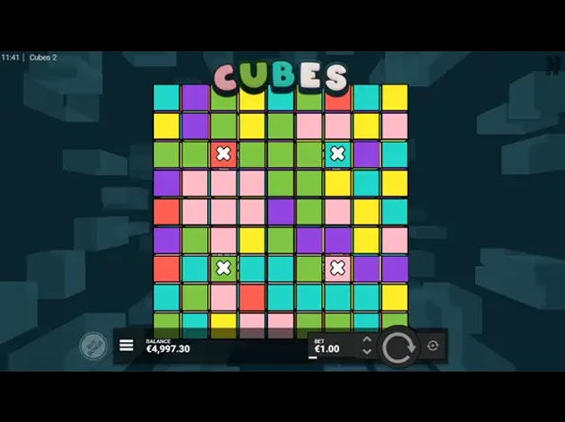 Cubes 2 Cash mobile slot game screenshot image