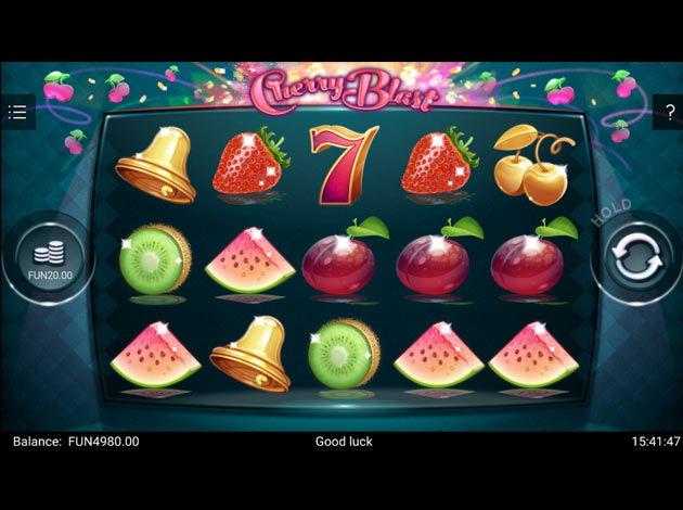 Cherry blast mobile slot game screenshot image