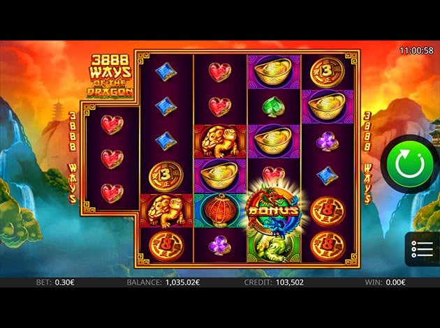 3888 Ways Of The Dragon mobile slot game screenshot image