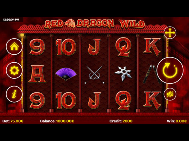 Red Dragon Wild mobile Slot game screenshot image