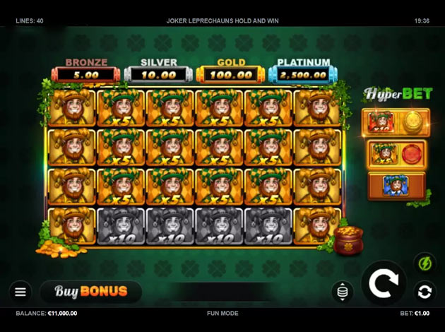 Joker Leprechauns: Hold and Win Mobile Slot Game Screenshot Image