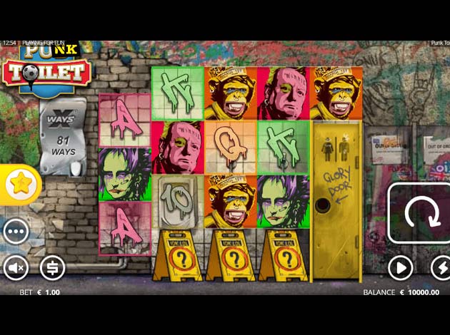 Punk Toilet mobile slot game screenshot image
