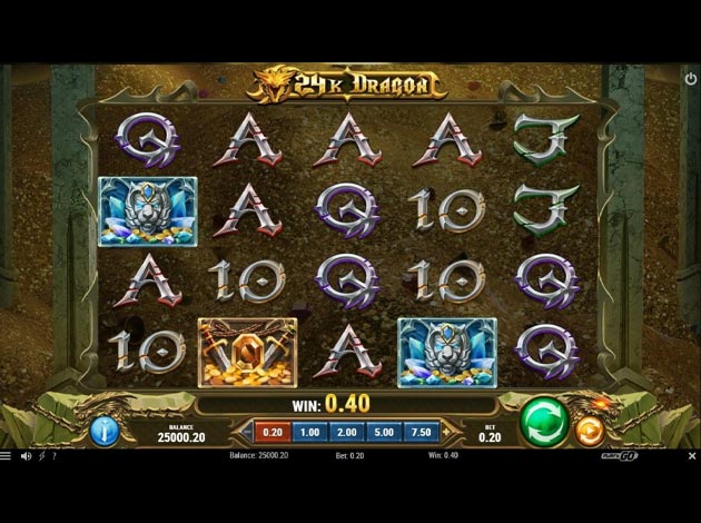 24k Dragon Mobile Slot Game Screenshot Image