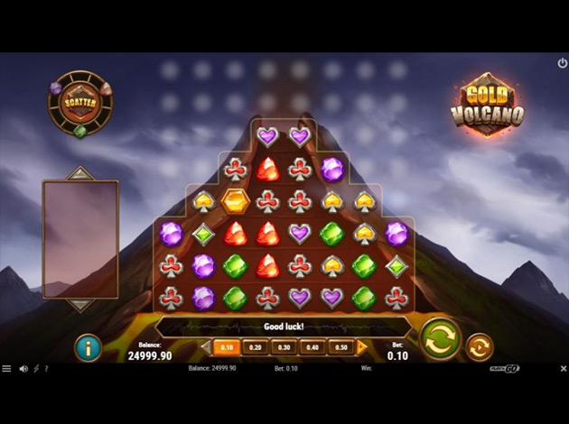 Gold Volcano Mobile Slot Game Screenshot Image