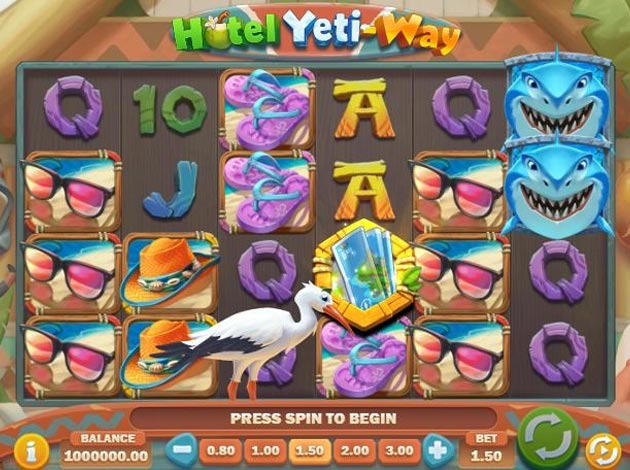 Hotel Yeti-Way Mobile Slot Game Screenshot Image