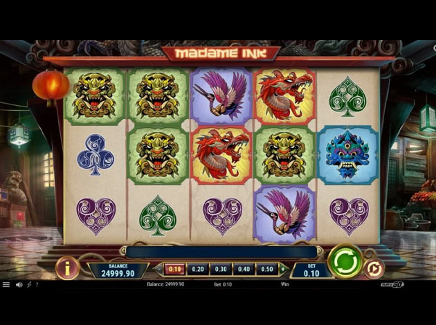 Madame Ink Mobile Slot Game Screenshot Image