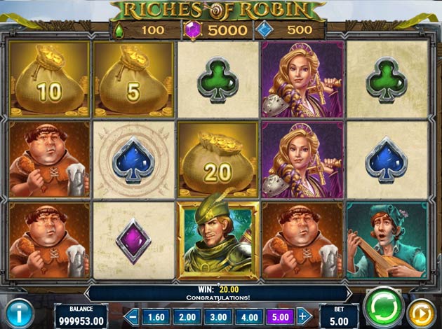 Riches of Robin Mobile Slot Game Screenshot Image