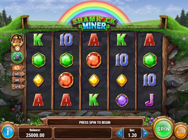 Shamrock Miner Mobile Slot Game Screenshot Image