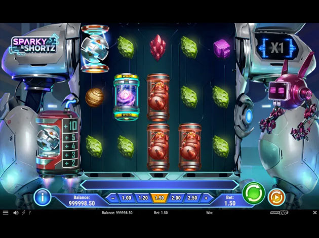 Sparky and Shortz Mobile Slot Game Screenshot Image
