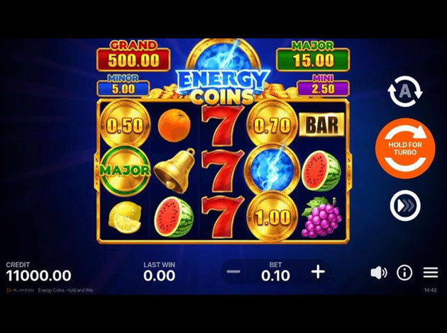 Energy Coins: Hold and Win Mobile Slot Game Screenshot Image