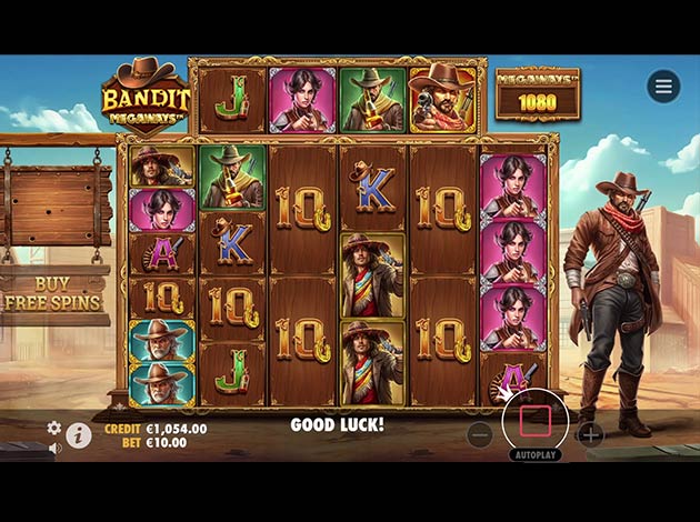 Bandit Megaways Mobile Slot Game Screenshot Image