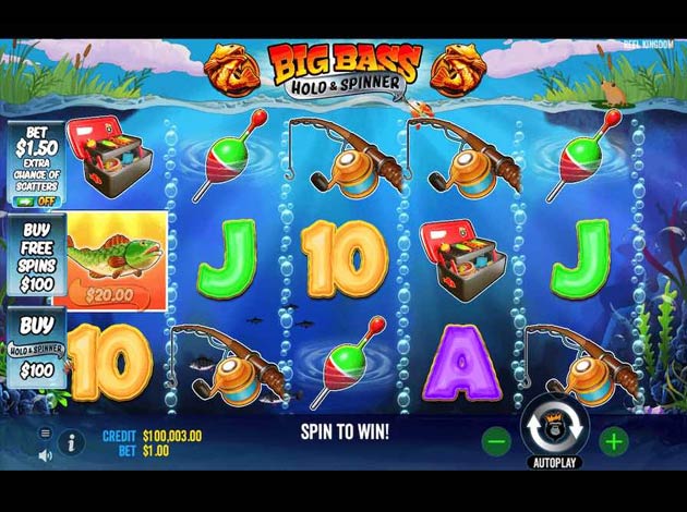 Big Bass Bonanza - Hold & Spinner Mobile Slot Game Screenshot Image