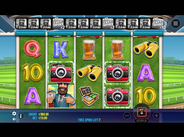 Big Bass Return to the Races Mobile Slot Game Screenshot Image