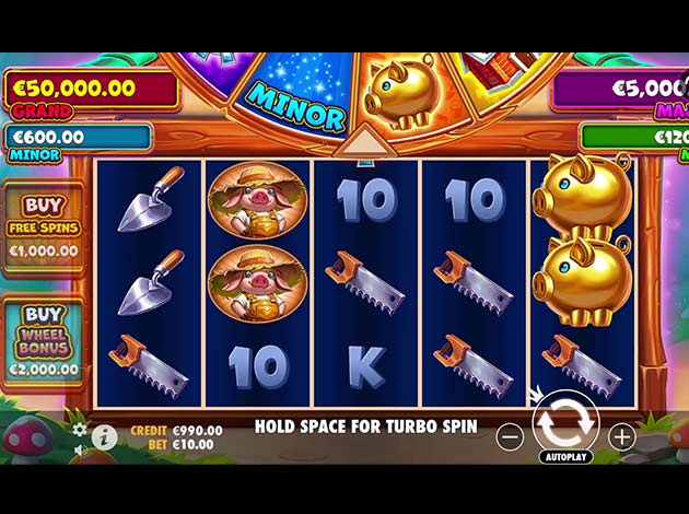 Brick House Bonanza Mobile Slot Game Screenshot Image