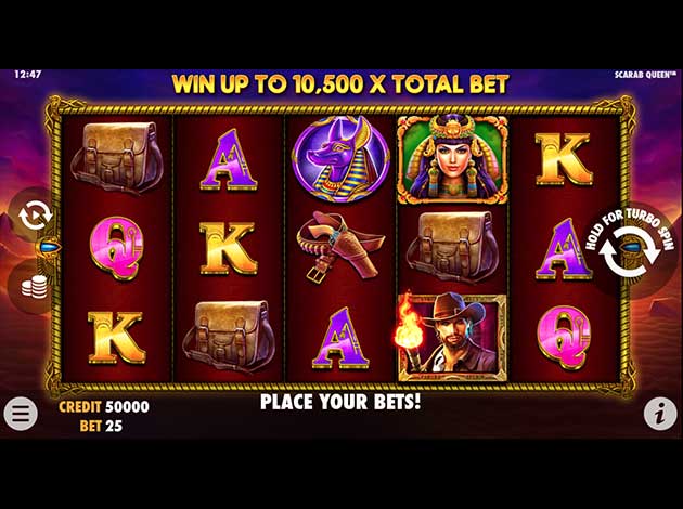  John Hunter and the Tomb of the Scarab Queen mobile slot game screenshot image