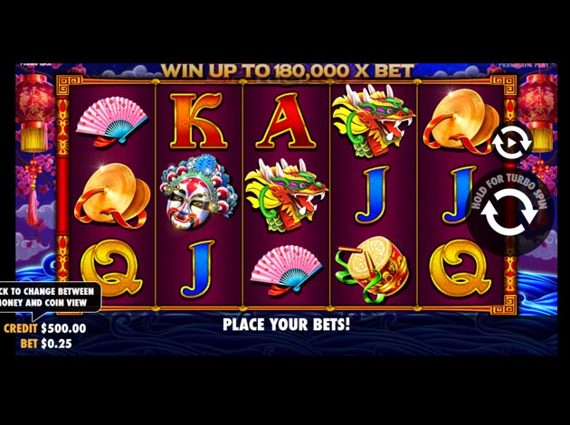 Peking Luck mobile slot game screenshot image