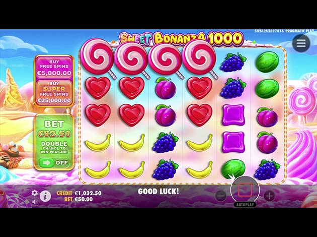Sweet Bonanza 1000 Mobile Slot Game Screenshot Image