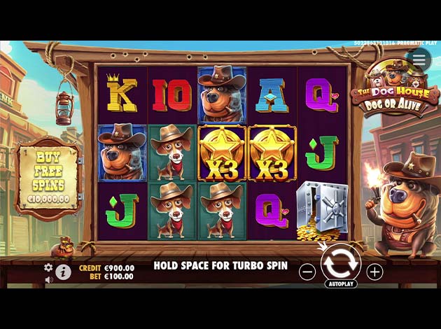 The Dog House: Dog or Alive Mobile Slot Game Screenshot Image