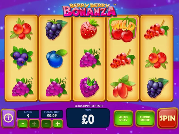 Berry Berry Bonanza Mobile Slot Game Screenshot Image