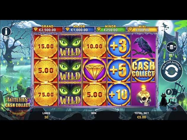 Witches: Ca$h Collect Mobile Slot Game Screenshot Image