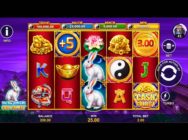 Yu Tu Jin Cai: Ca$h Collect Mobile Slot Game Screenshot Image