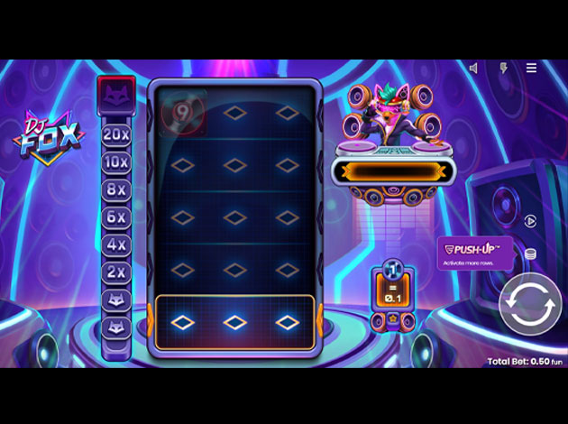 DJ Fox Mobile Slot Game Screenshot Image