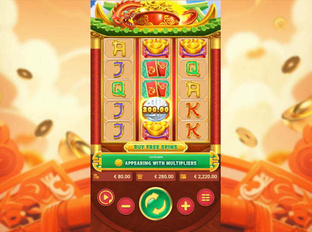 Dragon Wish Mobile Slot Game Screenshot Image