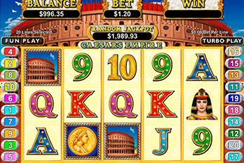 Caesar's Empire Mobile Slot Game Screenshot Image