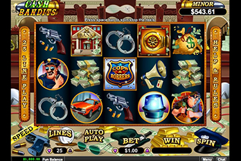 Cash Bandits Mobile Slot Game Screenshot Image