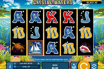 Crystal Waters Mobile Slot Game Screenshot Image