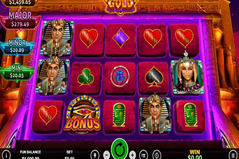 Egyptian Gold Mobile Slot Game Screenshot Image