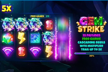 Gem Strike Mobile Slot Game Screenshot Image