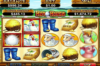 Henhouse Mobile Slot Game Screenshot Image
