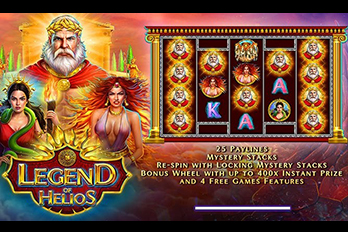 Legend of Helios Mobile Slot Game Screenshot Image