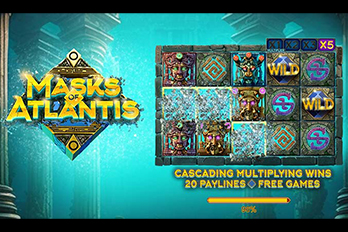 Masks of Atlantis Mobile Slot Game Screenshot Image