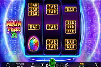 Neon Wheel 7s Mobile Slot Game Screenshot Image