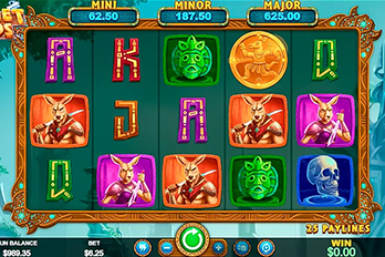 Planet of the 'Roos Mobile Slot Game Screenshot Image