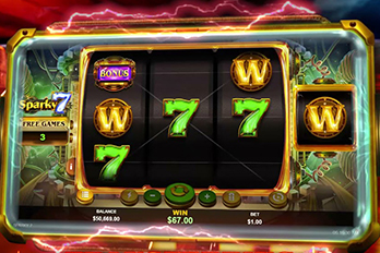 Sparky 7 Mobile Slot Game Screenshot Image